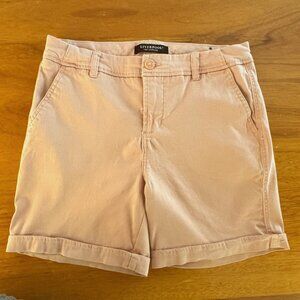 LIVERPOOL Blush Pink Johnny Mid Rise Shorts 10/30